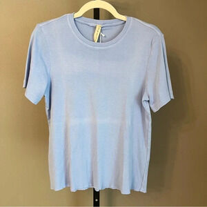 Raquel Allegra Boy Tee Sky Blue 0 XS NWT Casual Coastal Boho Beach